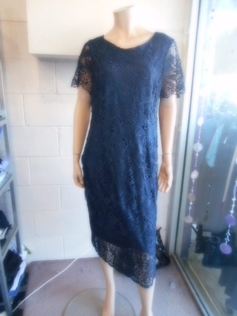 Yesadress Navy Lace Dress