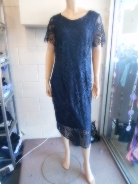 Yesadress Navy Lace Dress