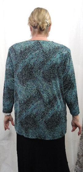 Peer Gynt Stretch Cowl Neck Top