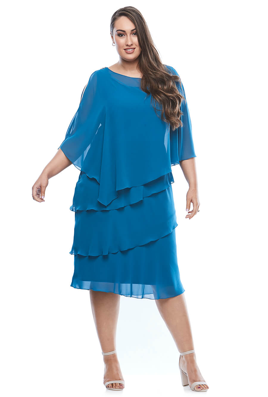 Layla Jones Chiffon Layered Dress