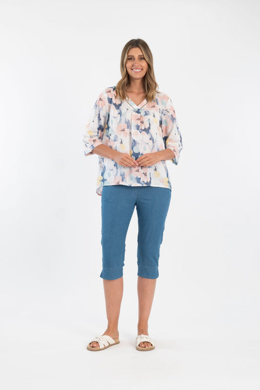 Maglia Linen Blend Top