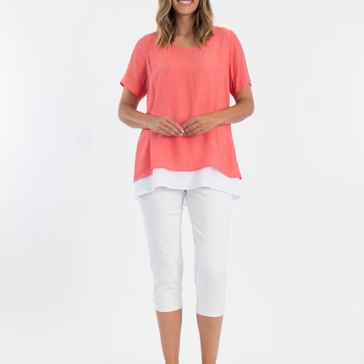 Maglia cool layered top